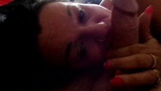 British Gilf Loves Sucking and Gagging on a Big Cock