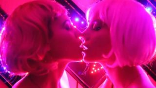 Angels kissing Barbie meets Lola lesbians