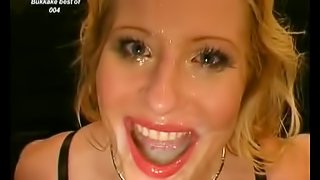 Filthy sluts used by big cocks and showered in hot cum