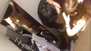 Hidden cam caught Hong Kong couple spooning in the changing room