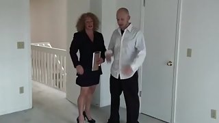 Muscle bitch realtor gets what she wants