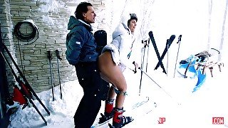 Hardcore reality episode with hot skiing babe Nikky Dream