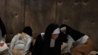 Nuns shove crosses in ass