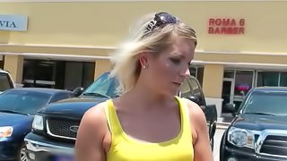 Blonde Hoe With Small Tits Gets Cock