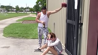 Sporty teen shows the most promise when it comes to hardcore sex