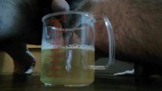 I measured the amount of pee.