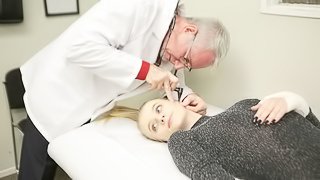 Playful girlfriend Paris White gets fucked hard by a horny doc