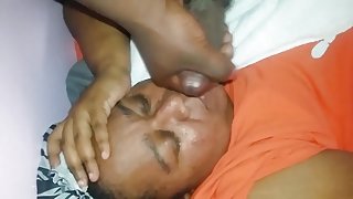 Cumming on wifey face