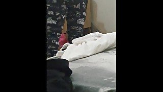 Nympho Step sister Cum twice on Step brother's Cock after great fuck in hotel room