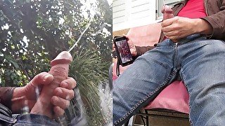 Pandemics 2-Cam Outdoor Huge Cumshot