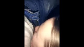 Amateur Public Blowjob in the Movie Theater