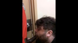 SUCKING THE STORE CLERK IN THE BATHROOM BEFORE WE GET CAUGHT