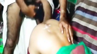 Indian mom's ass covered in cum after anal sex