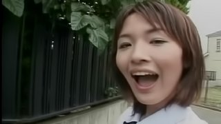 Impeccable Asian girl sucks the cock while being blindfolded
