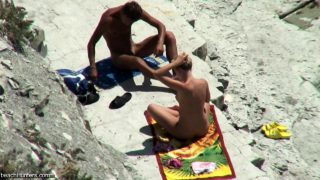 Outdoor beach sex session
