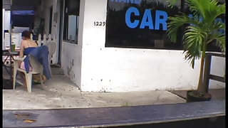 Tommie at the carwash