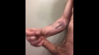 Max moans while unloading a HUGE CUMSHOT with his MONSTER WHITE COCK