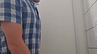 Toilet cumshot