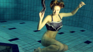 Duna Bultihalo underwater naked babe
