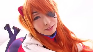 Chika Arimura is a hot redhead who loves making a dick hard