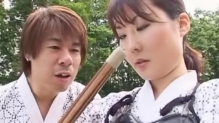 He teaches her martial arts then fucks her brains out