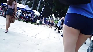 Blue Spandex Shorts