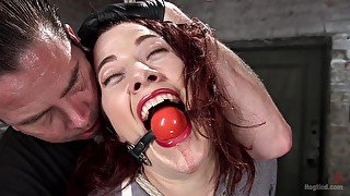 BDSM while she screams from pleasure is fabulous for Ingrid Mouth