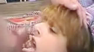 Hannah gets her face covered with cum in homemade video