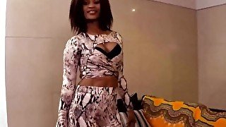 Native African Busty Slut Dances For a Fake Job Interview