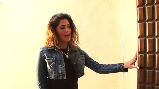 Paola Rey eats cum after sucking dick and getting banged doggystyle