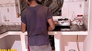 Indian Couple Romantic Fucking In Kitchen