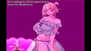 Cage of the Succubi [Voiced Hentai game] Ep.2 Cum overflow while fucking a big boobs elf on top