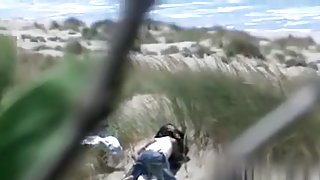 Filmed this pair fucking on the beach