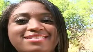 Chubby Ebony Craving For Sex Getting an Interracial Fuck