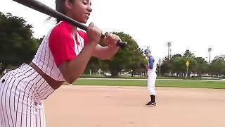 Milf with huge tits and chubby ass get a hard fuck after baseball practice