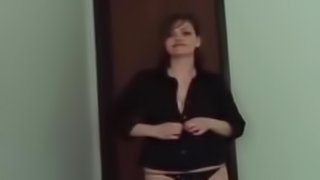 Girl Strips Off And Sucks Her Boyfriend's Small Dick