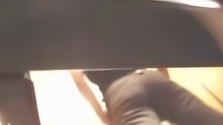 Nasty guy films somebody undress in the dressing room