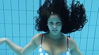 Russian hot teens swim nude underwater
