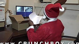 sexy babe fucked hard bareback by 2 santa claus for christmas