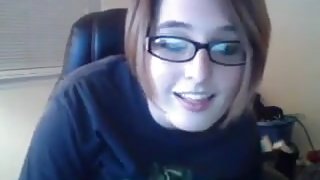 Busty Curvy girl with glasses camshow 5