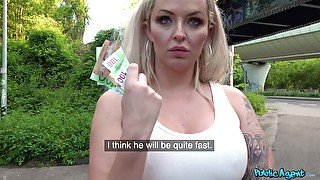 Euro slut takes the money and starts fucking like a queen