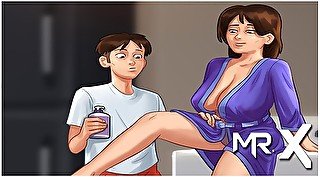 SummertimeSaga - Jerking Off On Parents Bed With Mature Woman's Panties E1 # 36