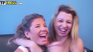 Sexy College Girls Throw A Lush Lesbian Party