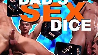 Boys find Dad's sex dice and have fun exploring each other's bodies before fucking and cumming!