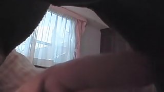 Peep show with tantalizing Asian whores being caught by hidden cam