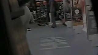 Non-nude voyeur video of sexy girls walking around a mall
