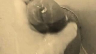 homemade gloryhole handjob with big cumshot