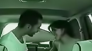 Back of the car couple sex