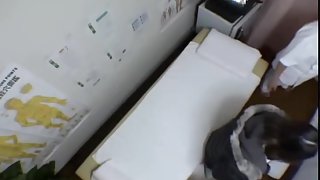 Petite Japanese teen fingered in spy cam massage movie