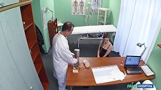 Dirty doctor eats ass of his attractive patient Alexis Crystal